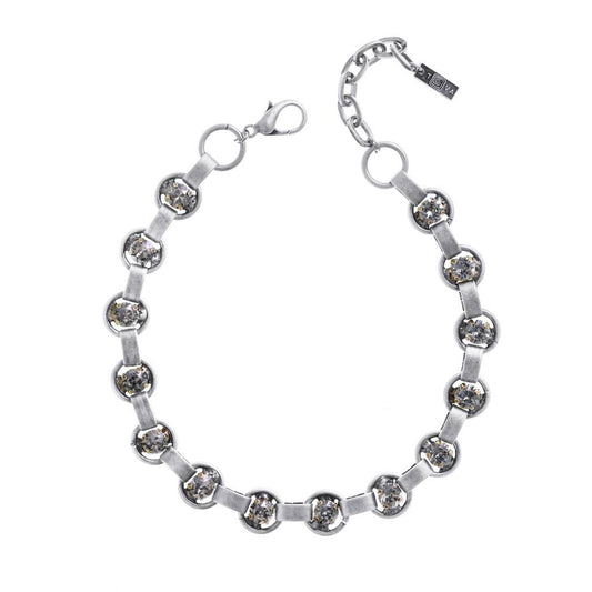 TOVA | Link Necklace: Antique Silver/ Black patina