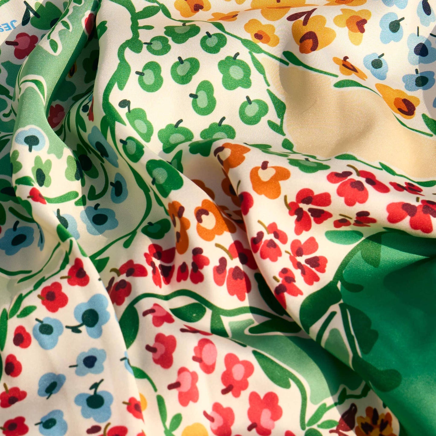 Jessie Zhao New York |  Double Sided Silk Scarf of Garden