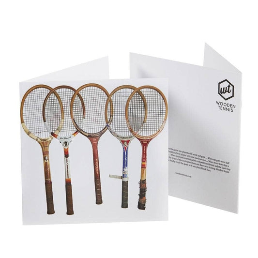 Sporting Nation | Racquet Line Up Greeting Card