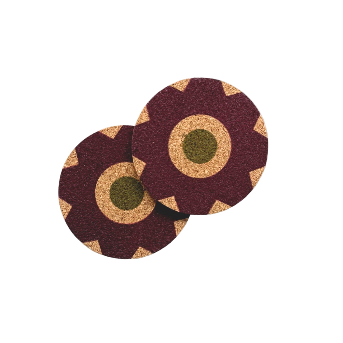 Capra Designs | Sol Cork Coasters: Grape