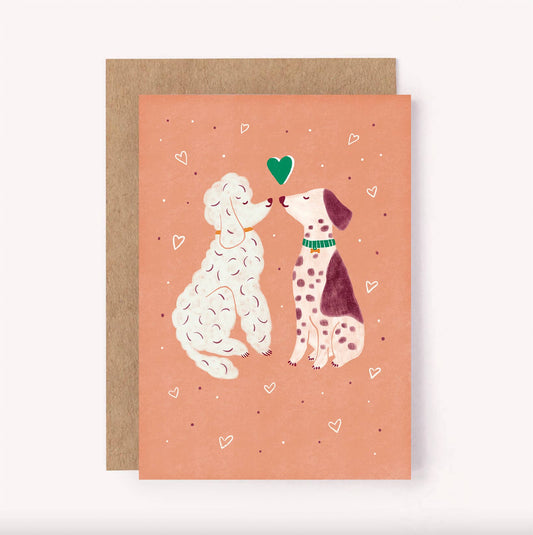 Lauren Sissons Studio | Dogs Kissing Card