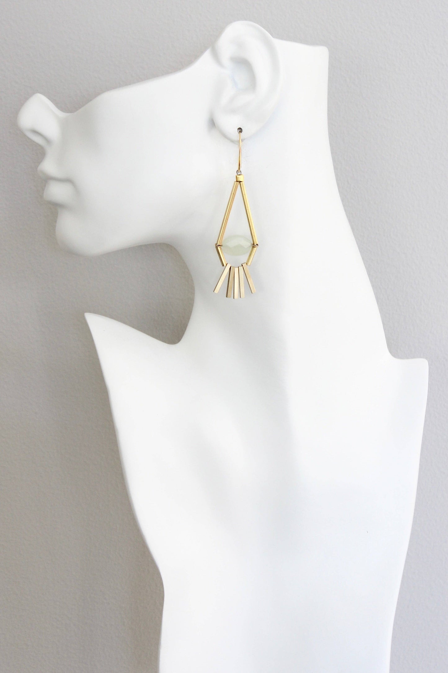 David Aubrey Jewelry - | Green aventurine  earrings