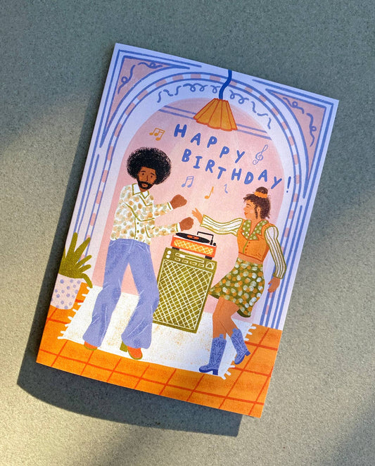 Lauren Sissons Studio | Vinyl Birthday Card