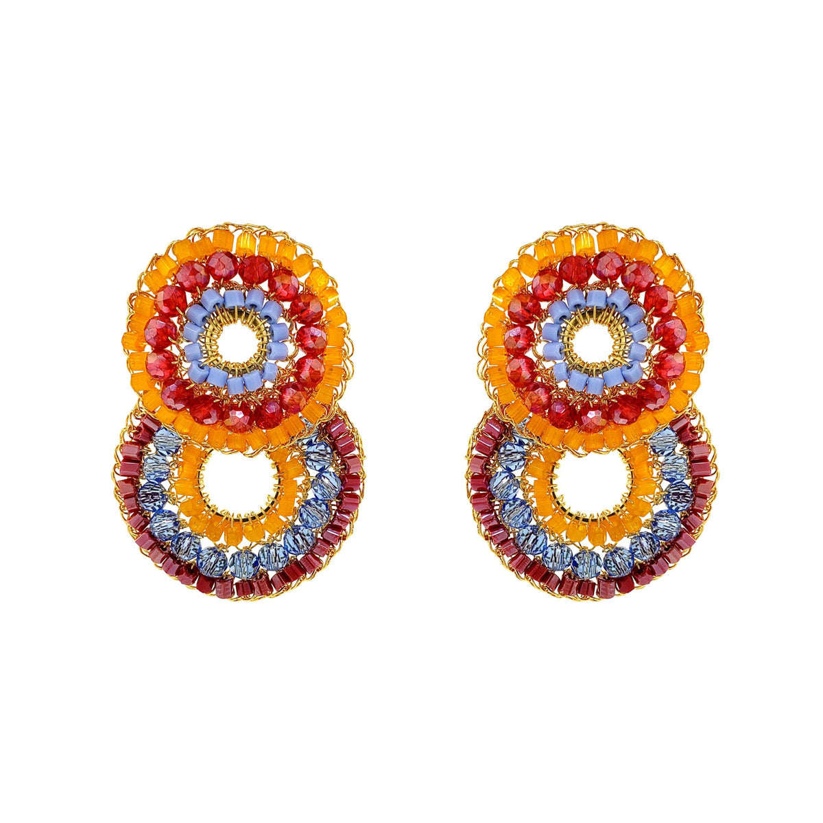 Tricia Milaneze | Sunrise Mix Gush  Crochet Earrings