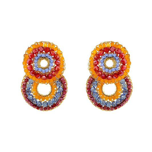 Tricia Milaneze | Sunrise Mix Gush  Crochet Earrings