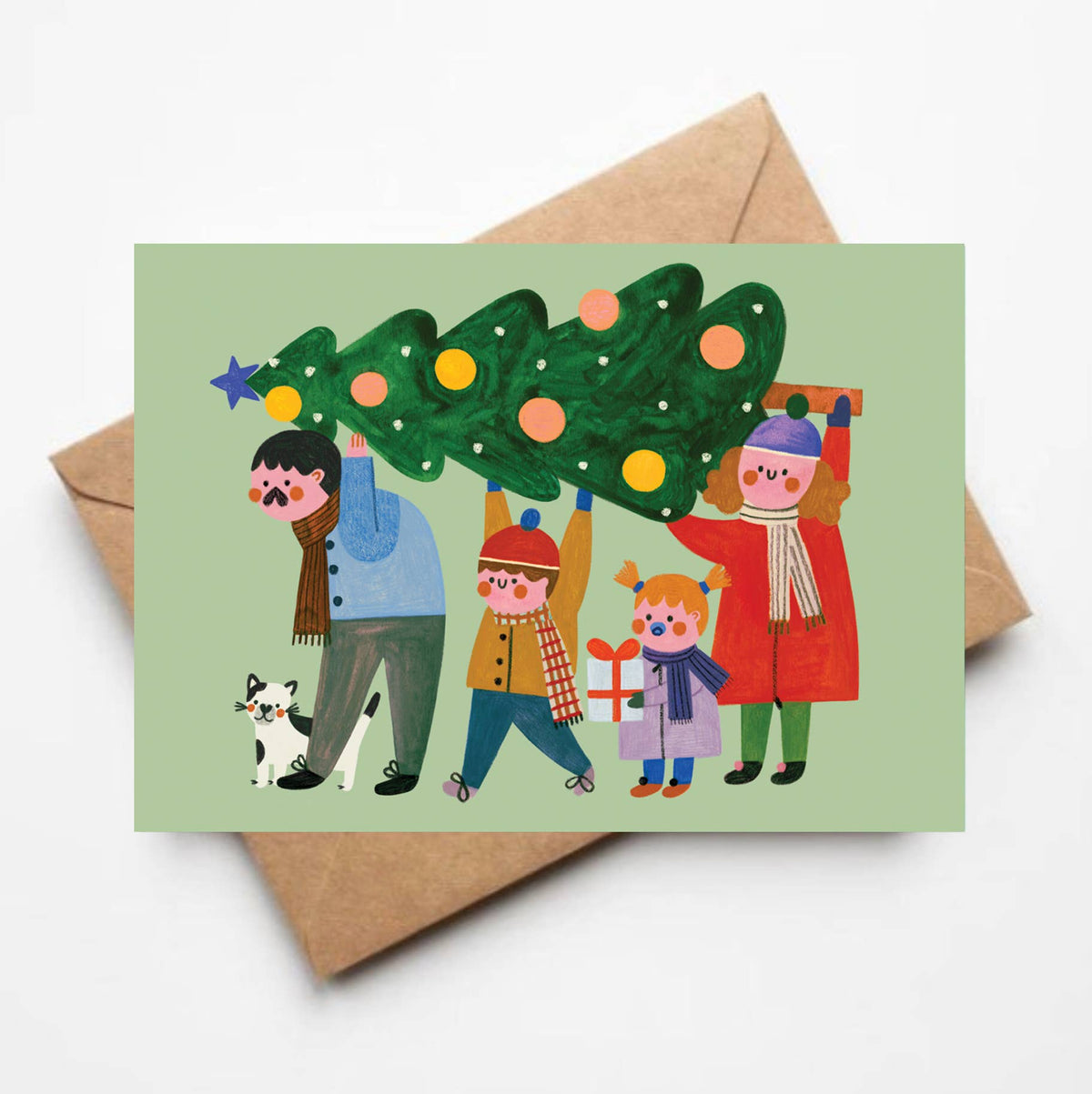 Daria Solak Illustrations | CHRISTMAS FAMILY card