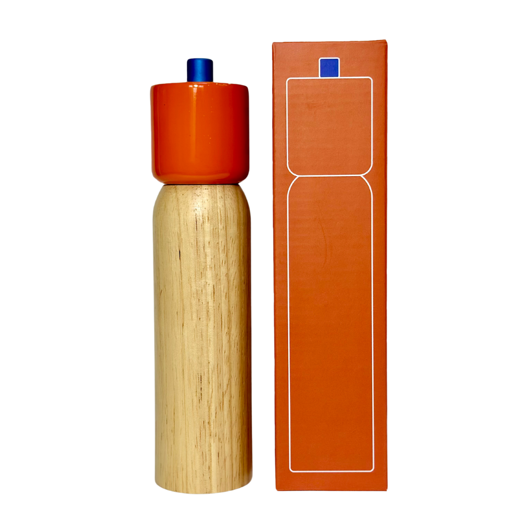 MÆGEN | Salt & Pepper Grinder - Orange & Blue: Large