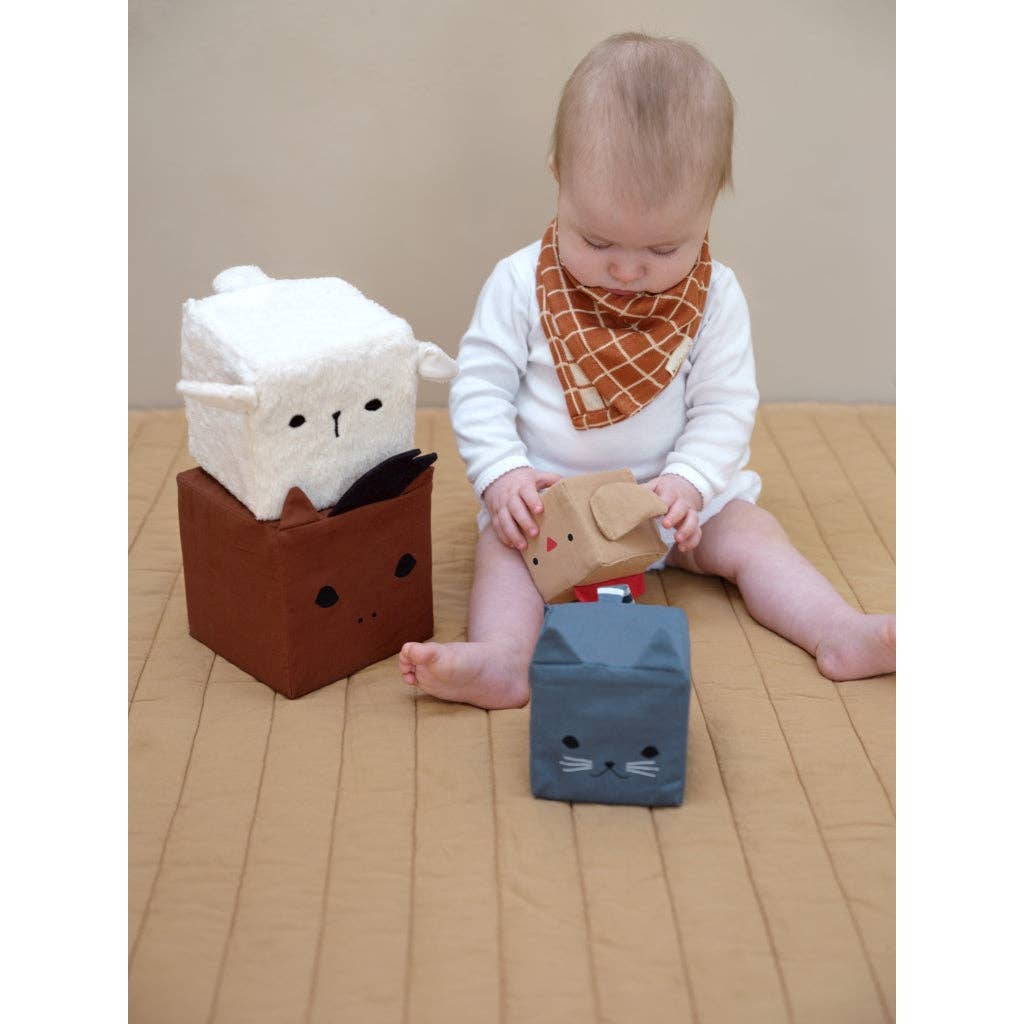 Fabelab | Soft Blocks - Farm Animals, 4 pcs SALE