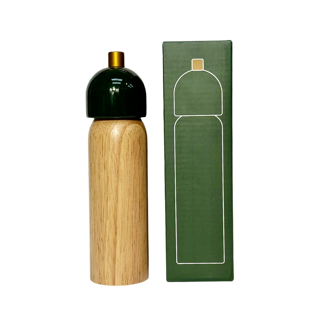 MÆGEN | Salt & Pepper Grinder - Green & Gold: Medium