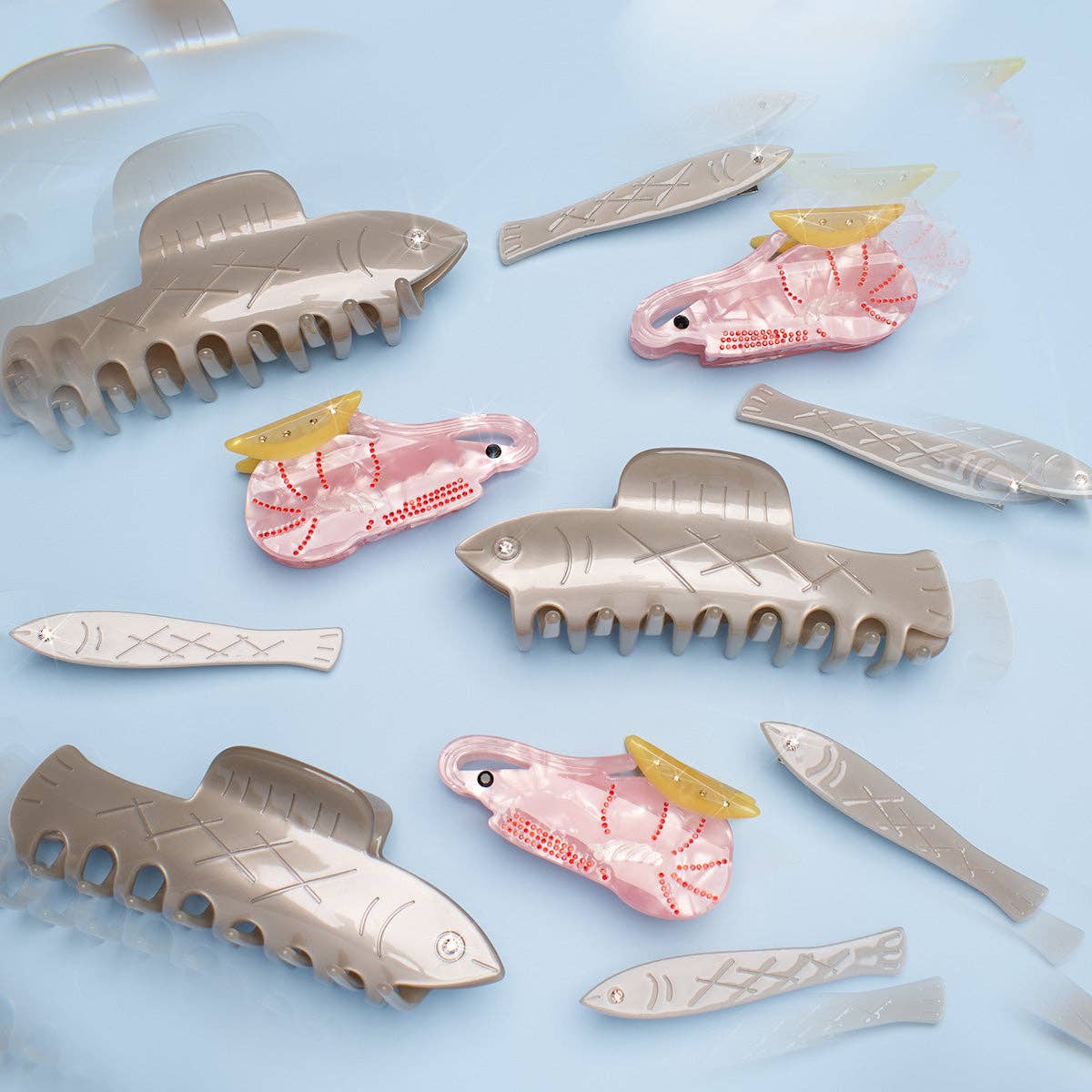 WINONA IRENE | Herring Silver Fish Claw Clip