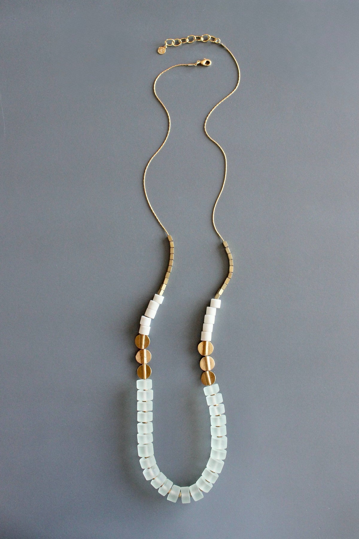 David Aubrey Jewellery | Glass and brass necklace