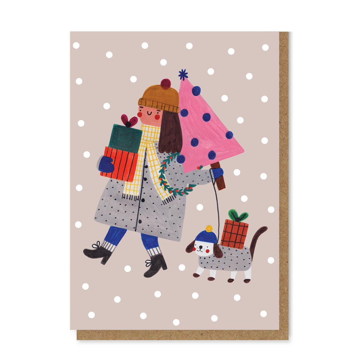 Daria Solak Illustrations | CHRISTMAS GIRL card