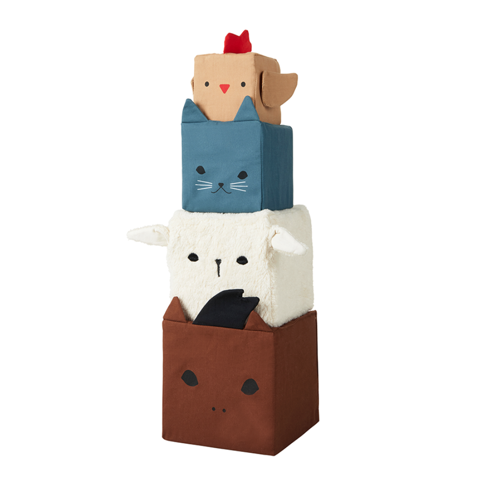 Fabelab | Soft Blocks - Farm Animals, 4 pcs SALE
