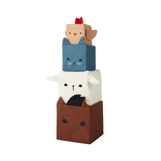 Fabelab | Soft Blocks - Farm Animals, 4 pcs