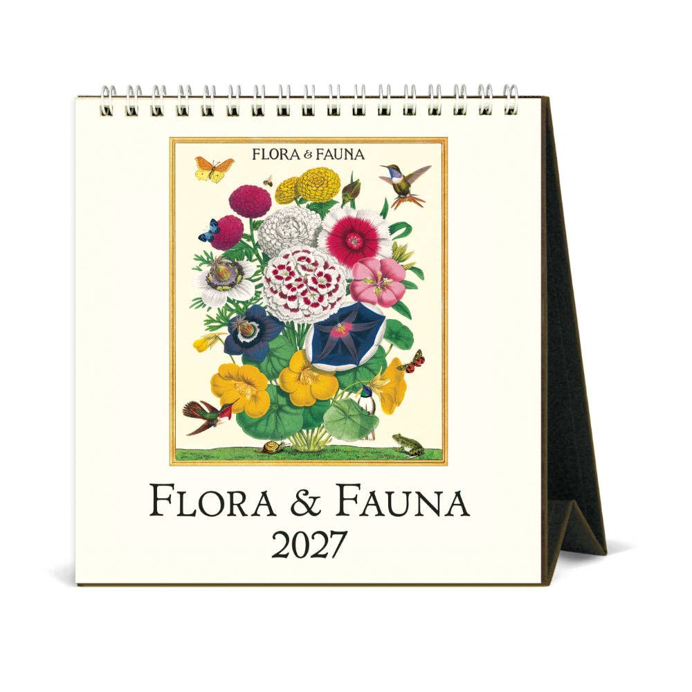 Cavallini | 2027 Desk Calendar - Flora & Fauna