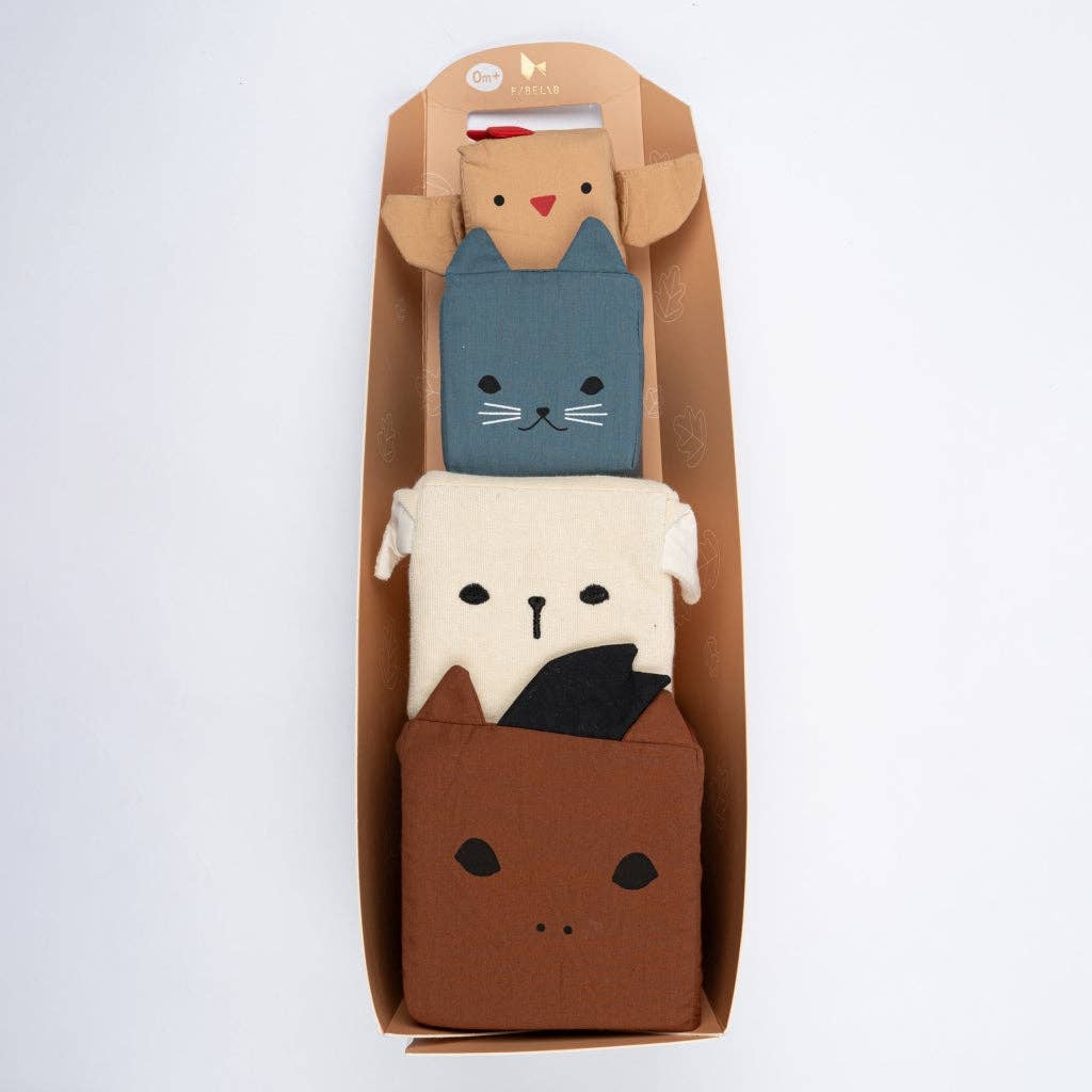 Fabelab | Soft Blocks - Farm Animals, 4 pcs SALE