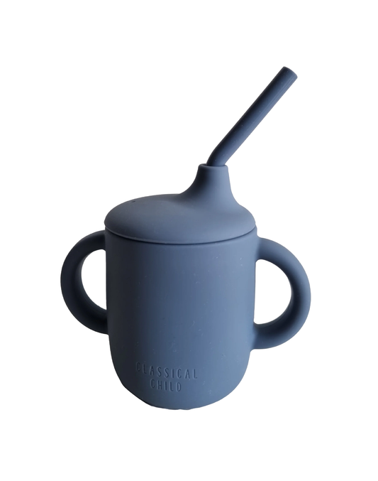 CLASSICAL CHILD | Silicone First Cup -  Denim