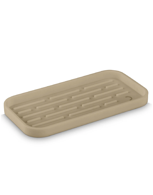 DESIGNSTUFF | Sink Tray and Sponge Holder Silicone, Sand