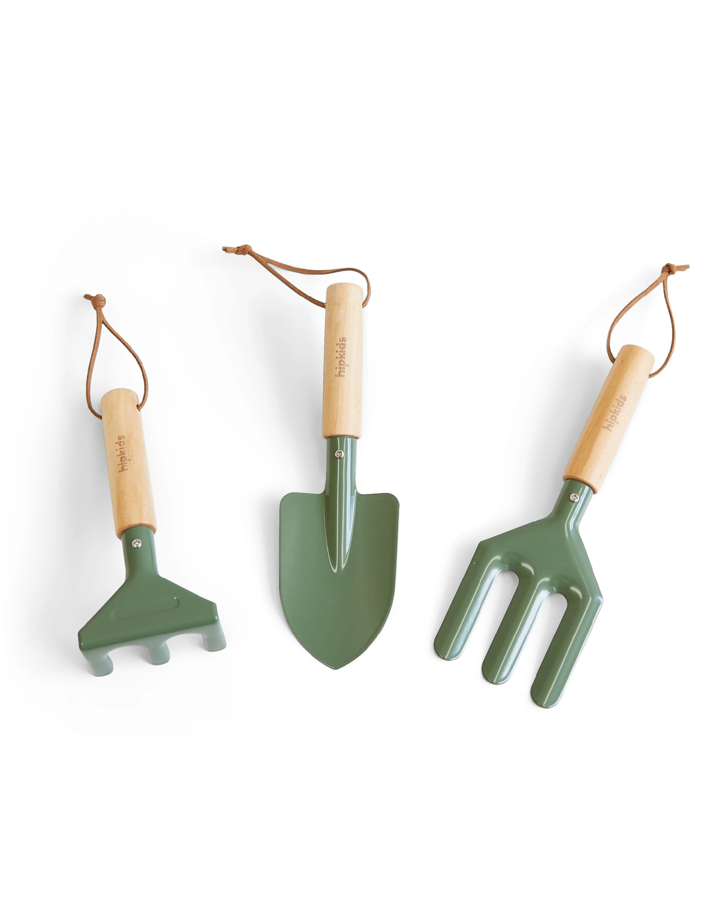 HipKids  | Kids Garden Tool Set, Olive