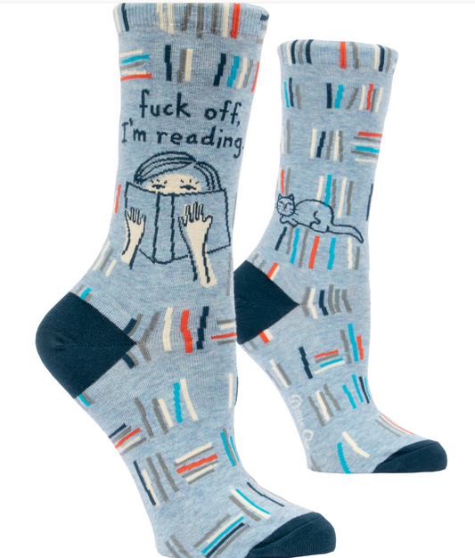 Blue Q | F*ck Off, I'm Reading Socks