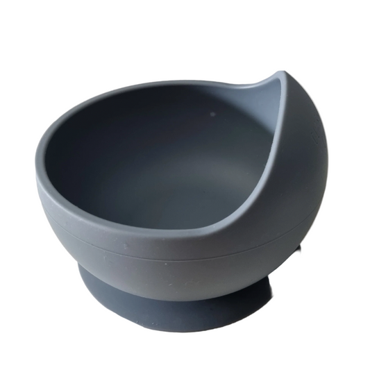 CLASSICAL CHILD | Silicone Suction Bowl - Denim Blue