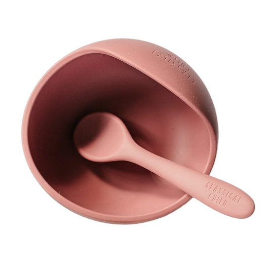 CLASSICAL CHILD | Silicone Suction Bowl - Desert Rose