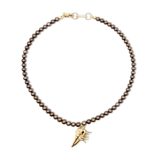 Briwok | Rell Pearl Necklace- Gold