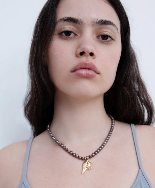 Briwok | Rell Pearl Necklace- Gold