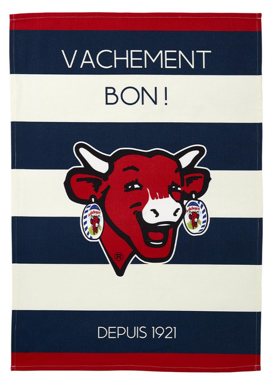 Coucke | VACHE RAYE TEA TOWEL - Blue