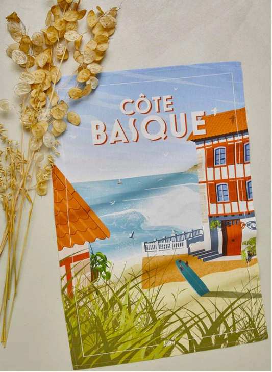 Coucke | WIM COTE BASQUE 100%  TEA TOWEL
