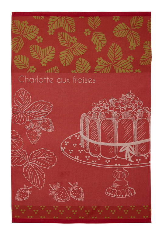 Coucke | Charlotte aux fraises – Tea towel