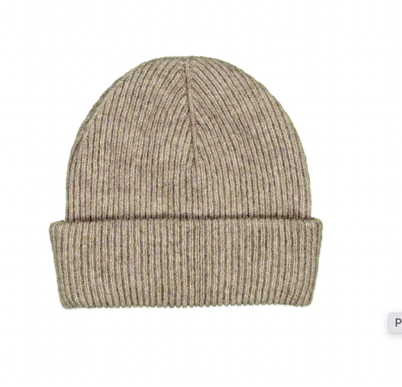 McDonald Textiles| Possum Merino Fine Rib Hat - Mocha