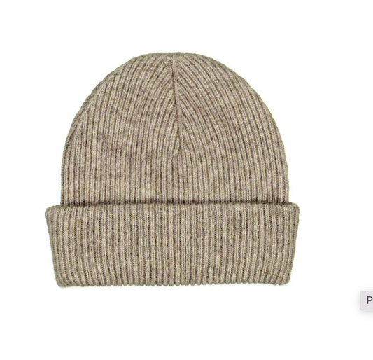 McDonald Textiles| Possum Merino Fine Rib Hat - Mocha