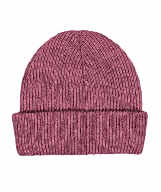 McDonald Textiles | Possum Merino Fine Rib Hat, Heather - SALE