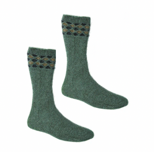 McDonald Textiles | Wave Trim Socks, Mint M