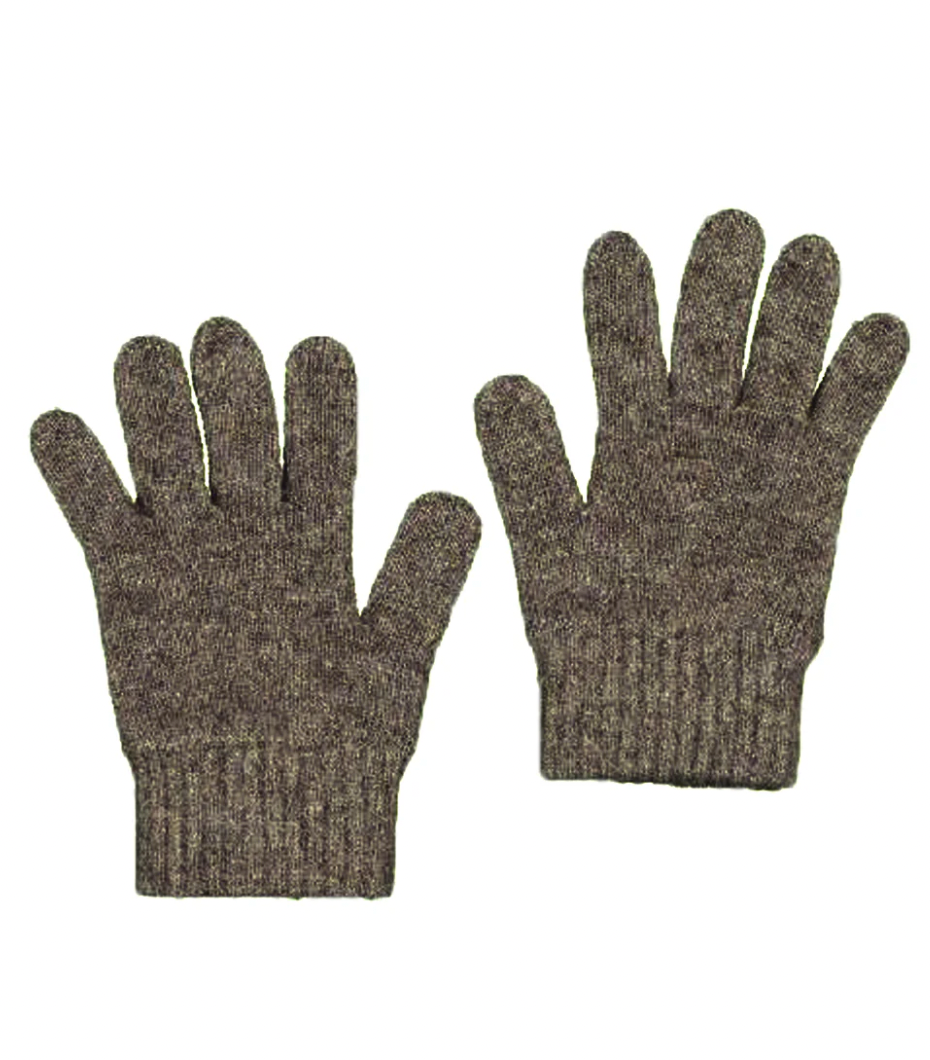 McDonald Textiles | Possum Merino Gloves - Bark