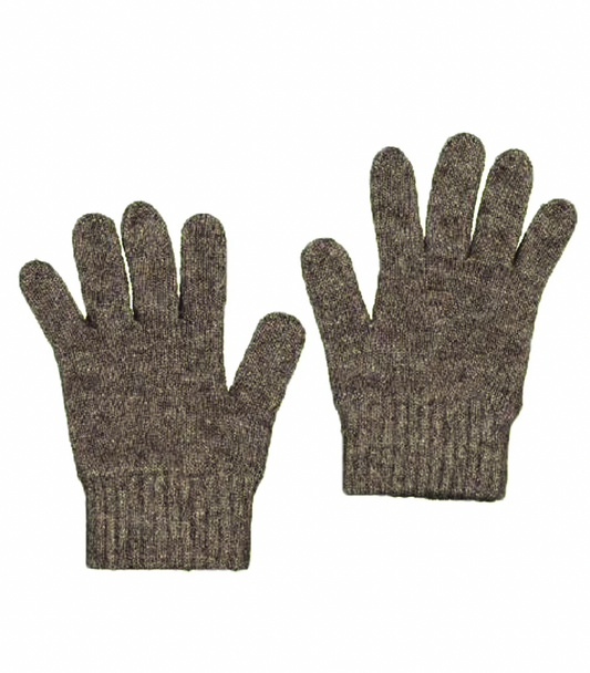McDonald Textiles | Possum Merino Gloves - Bark