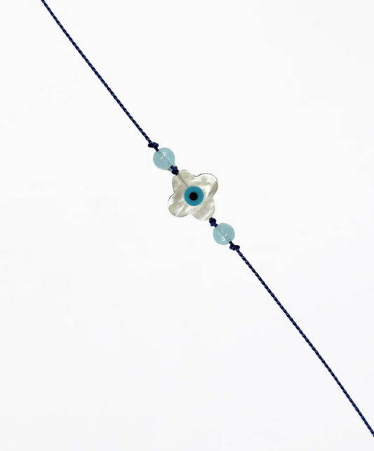 Aethera | Evil Eye Silk Cord Bracelet