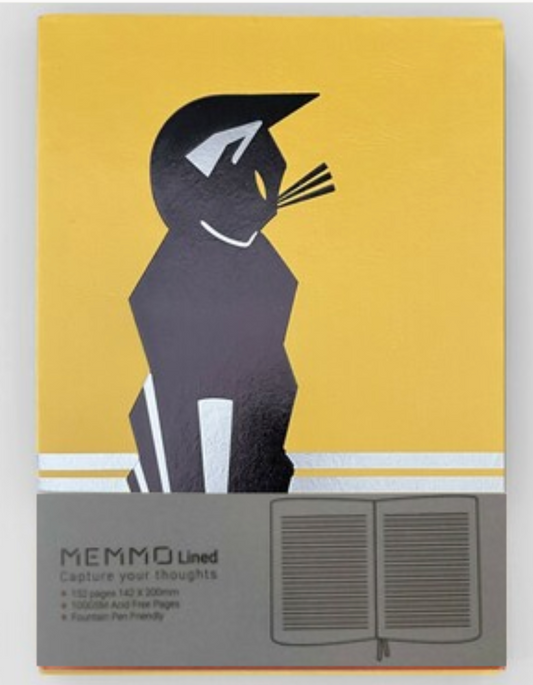 MEMMO Lined Art Deco Notebook A5, Aristocat