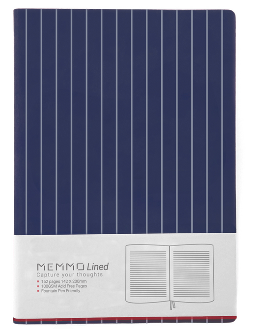 MEMMO | Lined Notebook A5, Pin Stripe