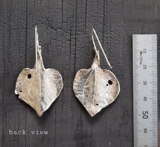 Emma Cunningham | Kawakawa Leaf Earrings small