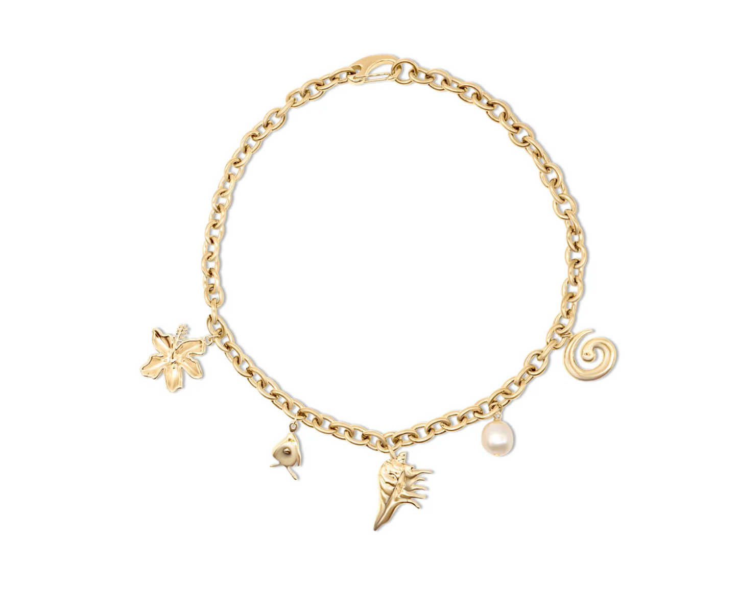 Briwok | Malia Charm Necklace - Gold