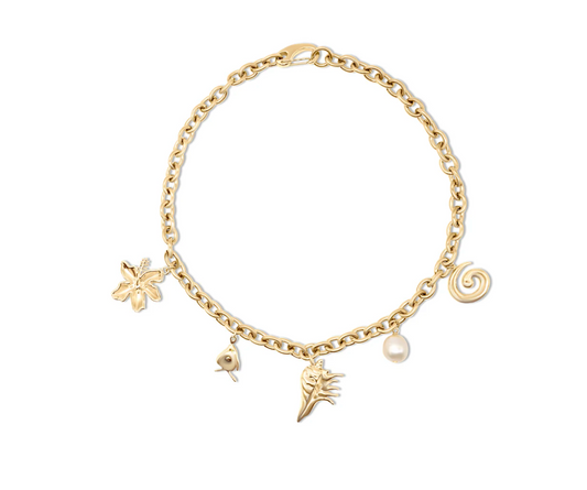 Briwok | Malia Charm Necklace - Gold