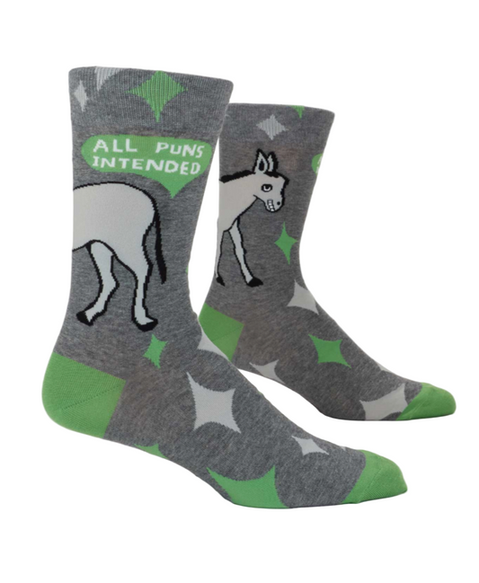 Blue Q | Men's Socks -  All Puns Intended