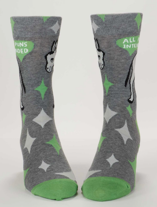 Blue Q | Men's Socks -  All Puns Intended