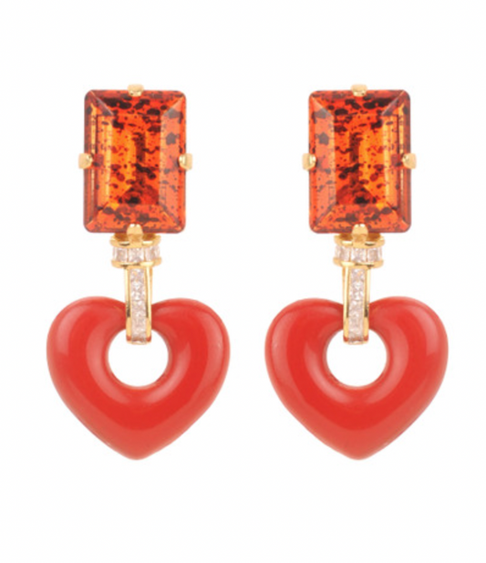 Julie Sion | Lover Earrings - Red