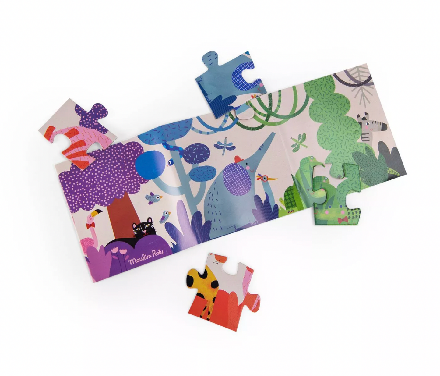 Moulin Roty | Les Toupitis the colourful world puzzle