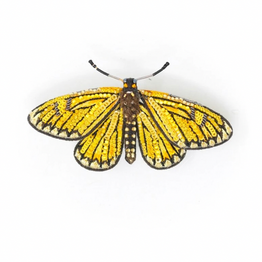 TROVELORE | Yellow Coster Butterfly Brooch