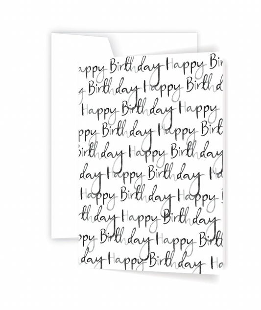 ELLEN WALSH DESIGNS | Birthday Script Card