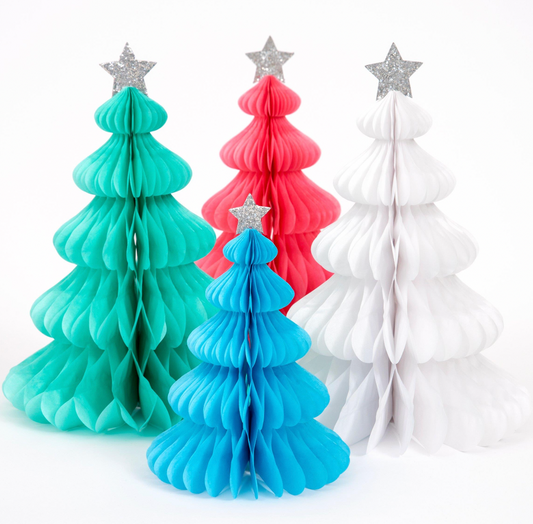 Meri Meri | Rainbow Forest Honeycomb Decorations (Pack of 10 in 2 sizes)